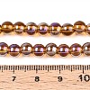 Electroplate Transparent Glass Beads Strands GLAA-T032-T6mm-AB23-4