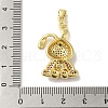 Rack Plating Brass Micro Pave Cubic Zirconia Pendants KK-P272-08G-3