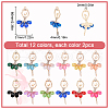 SUNNYCLUE 24Pcs 12 Colors Resin Big Pendants FIND-SC0011-64-2