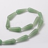 Natural Green Aventurine Teardrop Beads Strands G-E329-31-2