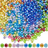 SOFPLATE 12 Colors Eco-Friendly Transparent Acrylic Beads TACR-SP0001-14-1