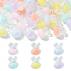 60Pcs 6 Colors Transparent Clear Acrylic Beads FACR-CJ0001-10-1