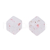 Marbled Stone Style Opaque Acrylic Beads OACR-G009-11-3