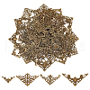   100Pcs 4 Styles Iron Filigree Joiners Sets IFIN-PH0002-18AB-1