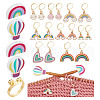 DIY Rainbow Knitting Tool Sets HJEW-NB00095-1