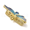 Rack Plating Brass Enamel Slide Charms KK-P276-35G-2