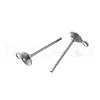 Anti-Tarnish 304 Stainless Steel Stud Earring Findings STAS-P370-02B-P-2
