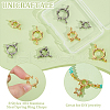 Unicraftale 8Pcs 8 Styles 304 Stainless Steel Spring Ring Clasps FIND-UN0061-28-5