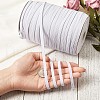 3/8 inch Flat Braided Elastic Rope Cord EC-R030-10mm-01-5