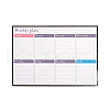 Magnetic Dry Erase Weekly Calendar for Fridge AJEW-E043-09-3