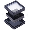HOBBIESAY 15Pcs Clear Window Plastic Loose Diamond Boxes OBOX-HY0001-02B-4