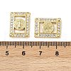 Brass Micro Pave Cubic Zirconia Pendants KK-S526-05G-B-3