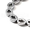 Electroplated Synthetic Non-magnetic Hematite Beads Strands G-L613-Z01-02G-3