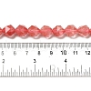 Cherry Quartz Glass Beads Strands G-K382-A05-03-5
