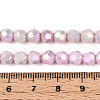 Electroplate Glass Beads Strands EGLA-T021-6mm-15-06-4