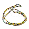 Electroplate Glass Beads Strands EGLA-F121-FR-B01-2
