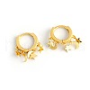 Fashion Trendy 925 Sterling Silver Star & Moon Hoop Earrings ES1038-1-1