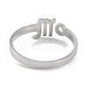 Non-Tarnish Constellations 304 Stainless Steel Open Cuff Ring for Women RJEW-L122-001P-04-3
