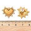 Heart 304 Stainless Steel Micro Pave Clear Cubic Zirconia Stud Earrings EJEW-V016-01G-02-5