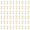 BENECREAT 120Pcs Brass Snap on Bails KK-BC0013-68G-7