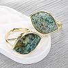 Horse Eye Natural African Turquoise(Jasper) Cuff Rings RJEW-M076-04G-06-4