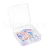 50Pcs 5 Colors Transparent Spray Painted Glass Charms GLAA-FS0001-05-7