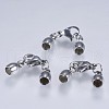 Tarnish Resistant 201 Stainless Steel Cord Ends STAS-F145-03P-8x4mm-1