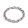 Tarnish Resistant 304 Stainless Steel Cable Chain Bracelets X-BJEW-I238-09P-4