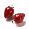 Brass Enamel Pendants KK-M324-26G-2