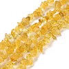 Natural Citrine Beads Strands G-G011-04-1