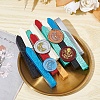 Brass Wax Seal Stamps with Wood Handle AJEW-WH0412-0129-4