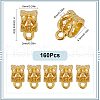 SOFPLATE 160Pcs Tibetan Style Alloy Tube Bails FIND-SP0001-76B-2