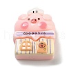 Pig Theme Opaque Resin Cabochons CRES-U002-02E-1