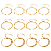  12Pcs 3 Style 304 Stainless Steel  Chain Bracelet Making MAK-NB0001-18-1