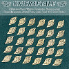 Unicraftale 40Pcs Rack Plating 201 Stainless Steel Filigree Pendants STAS-UN0049-89-5