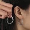 304 Stainless Steel Hoop Earrings EJEW-K269-12G-3