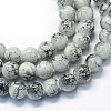 Baking Painted Glass Round Bead Strands DGLA-Q019-10mm-42-1