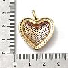 Brass Micro Pave Cubic Zirconia Pendants KK-C090-43G-03-3