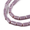 Opaque Solid Color Glass Beads Strands GLAA-N052-03-A07-3
