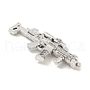 Tibetan Style Alloy Submachine Gun Pendants TIBEP-Q043-144-RS-2