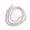 Transparent Gradient Color Glass Beads Strands GLAA-H021-01B-26-4
