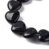 Synthetic Blue Goldstone Beads Strands G-I372-A12-02-4
