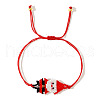 Christmas Cute Cartoon Character Miyuki Handmade Beaded Braided Adjustable Link Bracelets VV0401-4-1