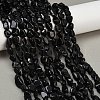 Natural Black Tourmaline Beads Strands G-Q060-E15-1