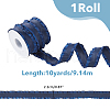 FIBLOOM 10 Yards Polyester Pleated Edged Ribbon for Clothing Decoration DIY-FI0001-13C-9
