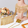 AHADERMAKER 10 Yards 2 Styles Polyester Tassel Ribbon OCOR-GA0001-93-5