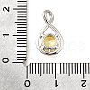 925 Sterling Silver Pave Cubic Zirconia Pendants STER-V001-03P-11-3