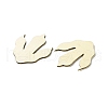 Unfinished Wood Dinosaur Claw Ornaments WOOD-XCP0002-03-2