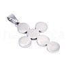 Tarnish Resistant 304 Stainless Steel Saint Benedict Medal Cross Pendants STAS-F012-12-4