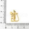 304 Stainless Steel Pendants STAS-R137-01G-E-3